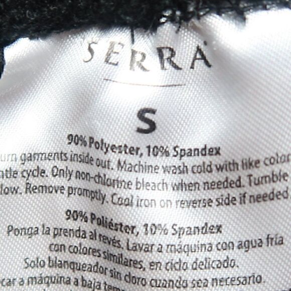 SERRA BLACK VELOUR FASHION LEGGINGS SIZE SMALL - Picture 2 of 6